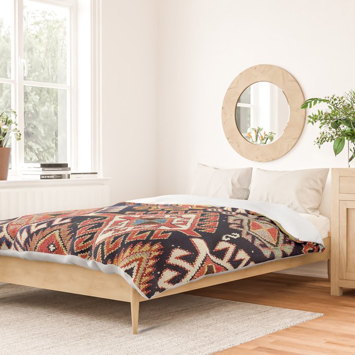 Shirvan East Caucasian Antique Rug Print Duvet Cover Gallery Image 2