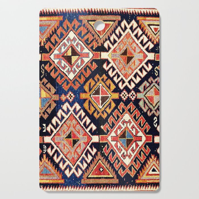 Shirvan East Caucasian Antique Rug Print Cutting Board Gallery Image 1