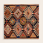 Shirvan East Caucasian Antique Rug Print Wood Wall Art Gallery Image 1