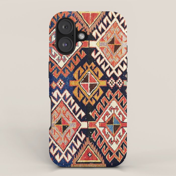 Shirvan East Caucasian Antique Rug Print iPhone Case Gallery Image 1