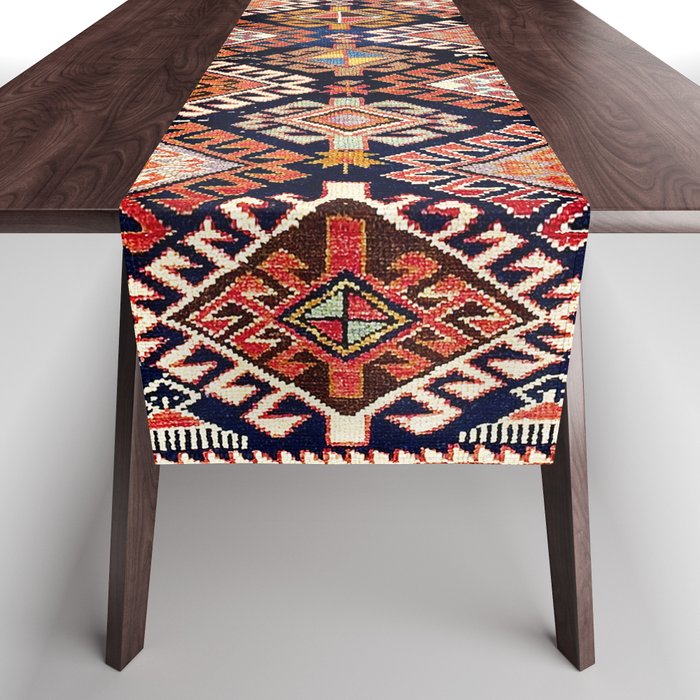 Shirvan East Caucasian Antique Rug Print Table Runner Gallery Image 1