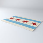 Chicago Flag II Rug Gallery Image 3