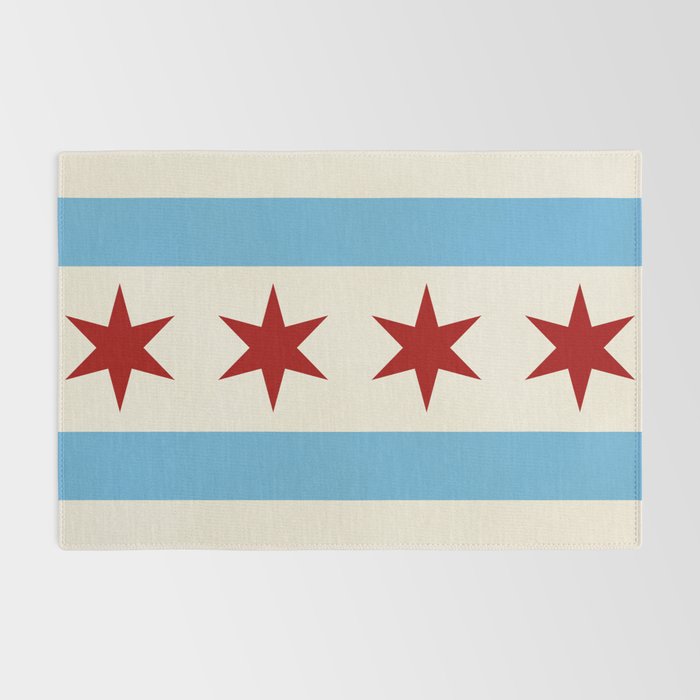 Chicago Flag II Rug Gallery Image 2
