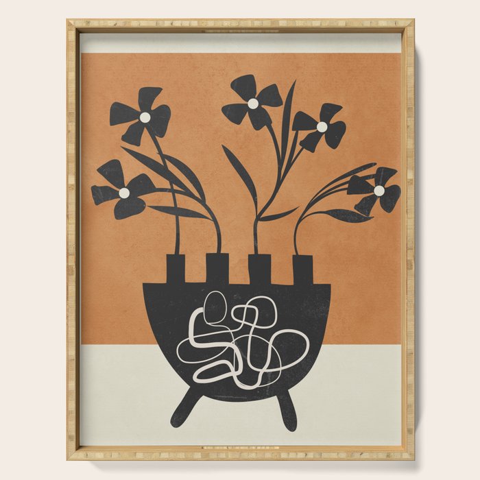 Bloom in Form 4 Serving Tray Gallery Image 1