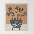 Bloom in Form 4 Throw Blanket Gallery Image 2