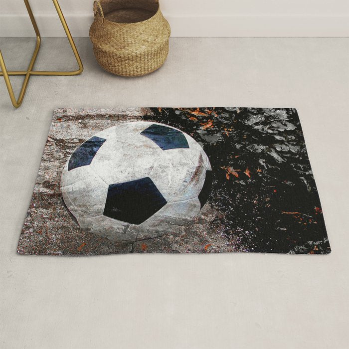 The soccer ball Rug Gallery Image 1