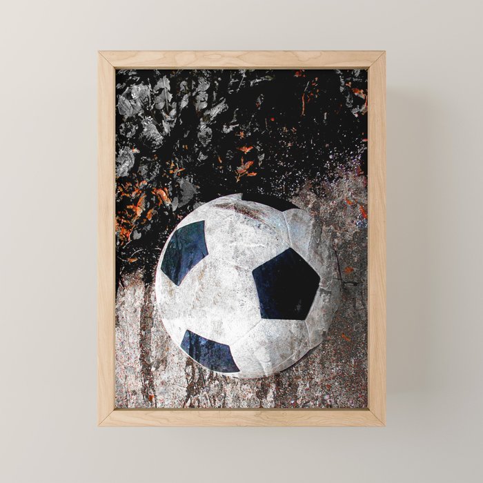 The soccer ball Mini Art Print Gallery Image 1