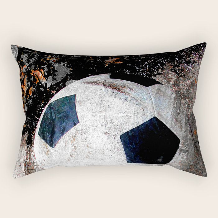 The soccer ball Rectangular Pillow Gallery Image 2