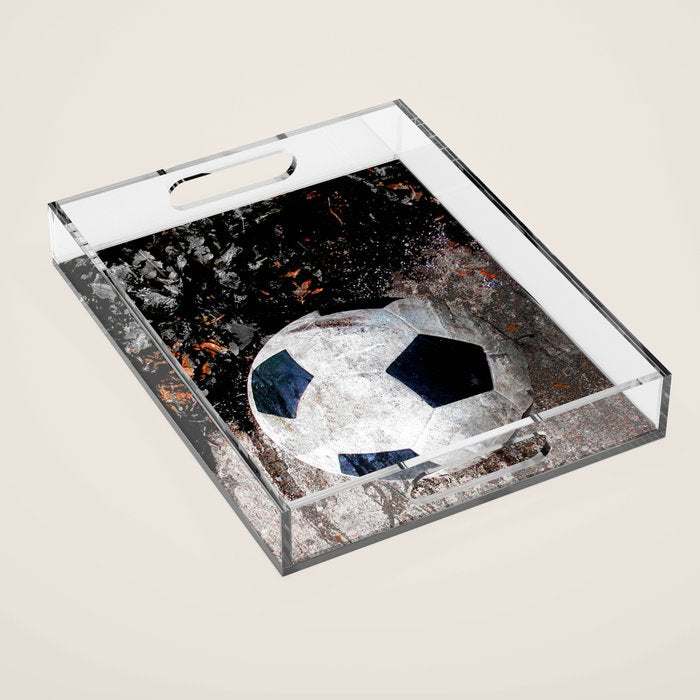 The soccer ball Acrylic Tray Gallery Image 1