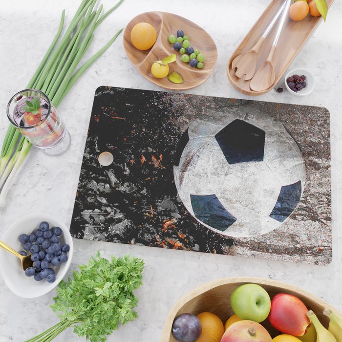 The soccer ball Cutting Board Gallery Image 2