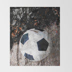 The soccer ball Throw Blanket Gallery Image 2