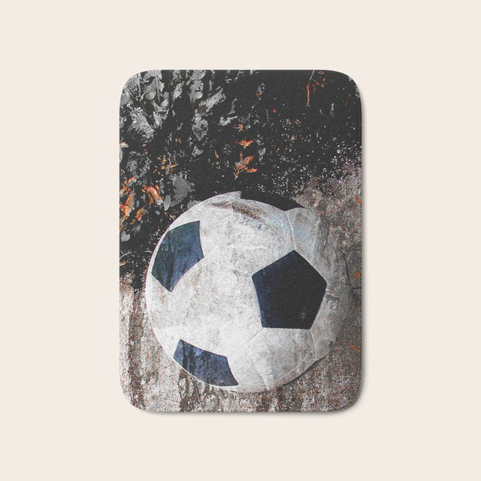 The soccer ball Bath Mat Gallery Image 1