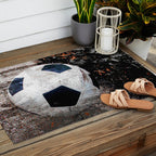 The soccer ball Outdoor Rug Gallery Image 2