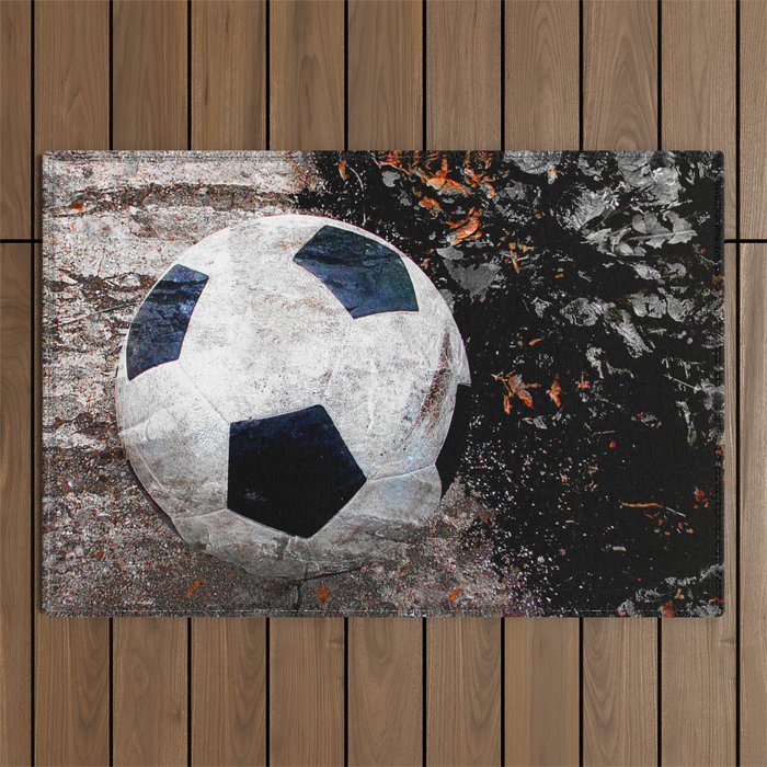 The soccer ball Outdoor Rug