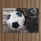 The soccer ball Outdoor Rug Gallery Image 1