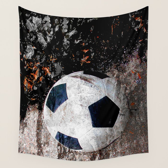 The soccer ball Wall Tapestry Gallery Image 4