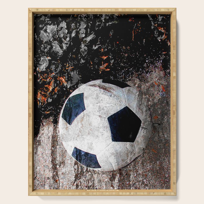 The soccer ball Serving Tray Gallery Image 1
