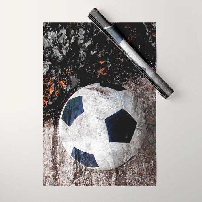 The soccer ball Wrapping Paper Gallery Image 1