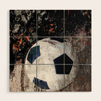 The soccer ball Wood Wall Art Gallery Image 1