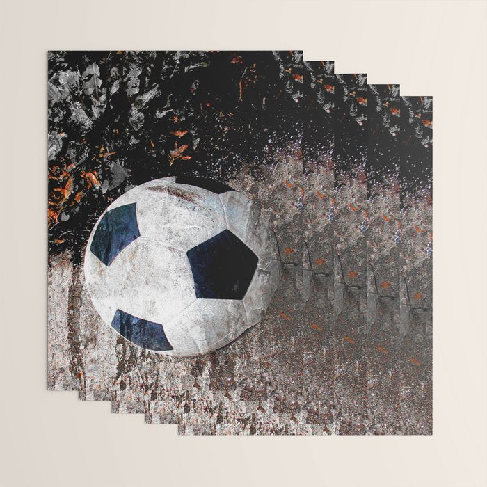 The soccer ball Wrapping Paper Gallery Image 3
