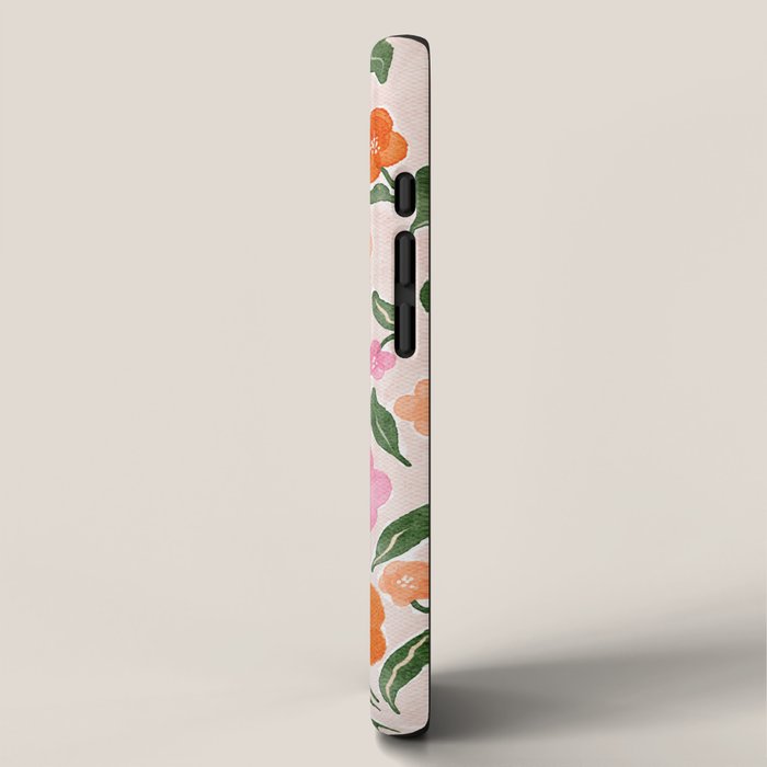 Adorable Floral Cheetah: Charming Watercolor Illustration iPhone Case Gallery Image 2