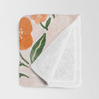 Adorable Floral Cheetah: Charming Watercolor Illustration Throw Blanket Gallery Image 3