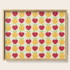 Apple and Orange - Love and Peace Serving Tray Gallery Image 1