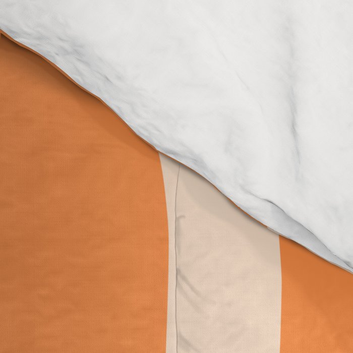 Retro Orange Modern Liquid Swirl Abstract Pattern Square Comforter Gallery Image 4