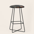 Vintage Winter Foliage with Berries, Pinecones and Ribbons on Black Stool Gallery Image 1
