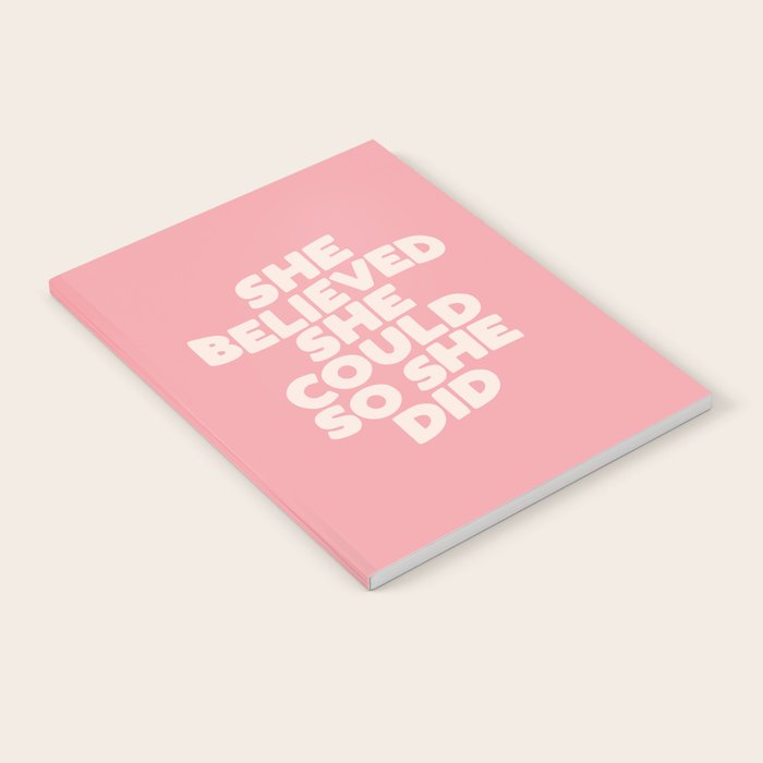 She Believed She Could So She Did Notebook Gallery Image 1