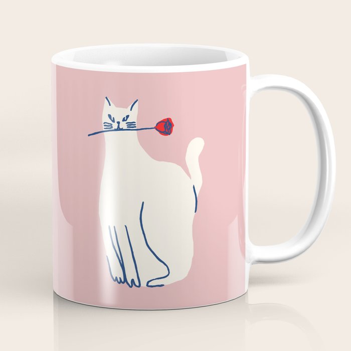 Casanova cat - the whimsical Catsanova Coffee Mug Gallery Image 1