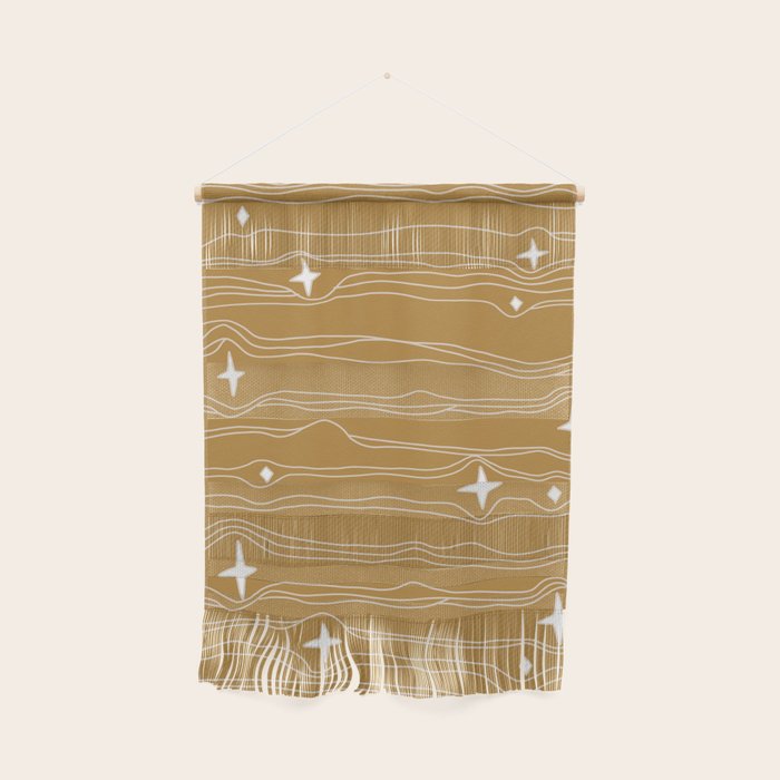 star fabric gold Wall Hanging Gallery Image 1