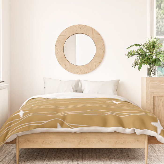 star fabric gold Duvet Cover Gallery Image 3