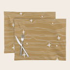 star fabric gold Placemat Gallery Image 1