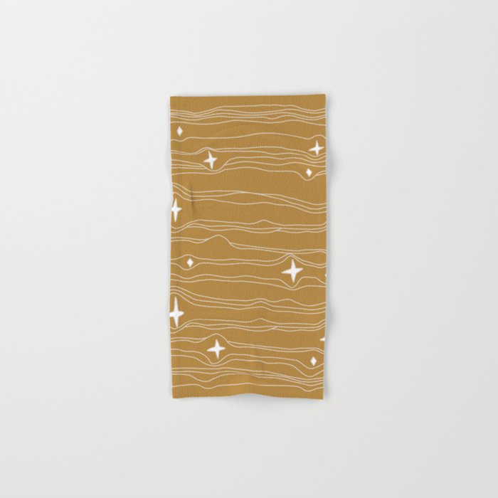 star fabric gold Bath Towel Gallery Image 1
