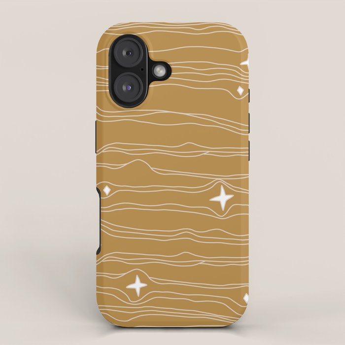 star fabric gold iPhone Case Gallery Image 1