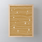 star fabric gold Mini Art Print Gallery Image 1
