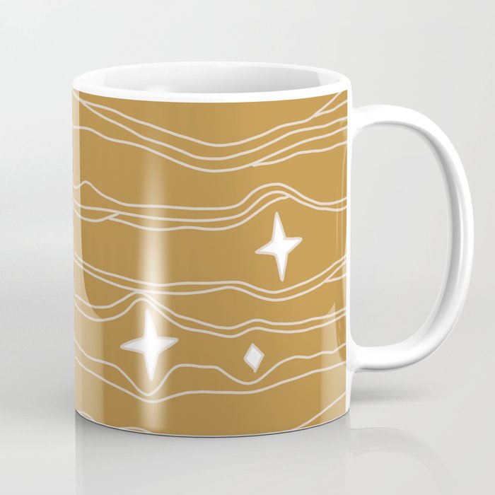 star fabric gold Coffee Mug Gallery Image 1