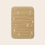 star fabric gold Bath Mat Gallery Image 1