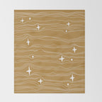 star fabric gold Throw Blanket Gallery Image 2