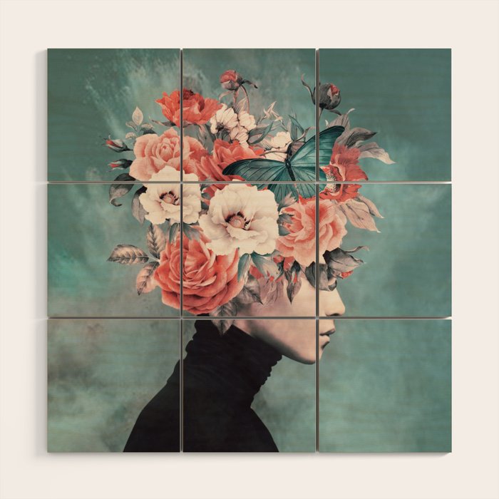 blooming 3 Wood Wall Art Gallery Image 1