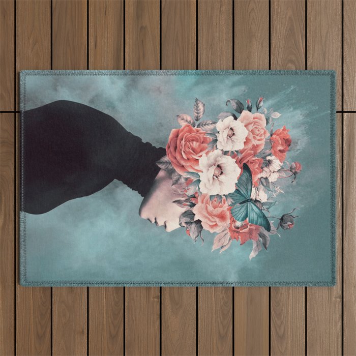 blooming 3 Outdoor Rug Gallery Image 1