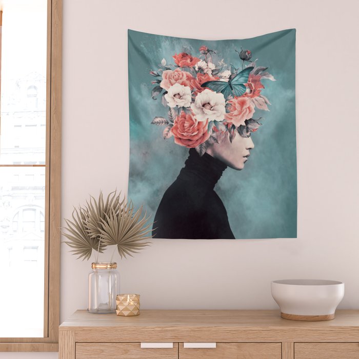 blooming 3 Wall Tapestry Gallery Image 2