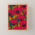 Red poppy garden    Mini Art Print Gallery Image 1