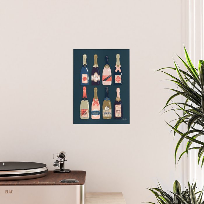 French Champagne Collection - Teal Poster Gallery Image 2