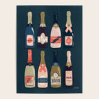French Champagne Collection - Teal Poster Gallery Image 4