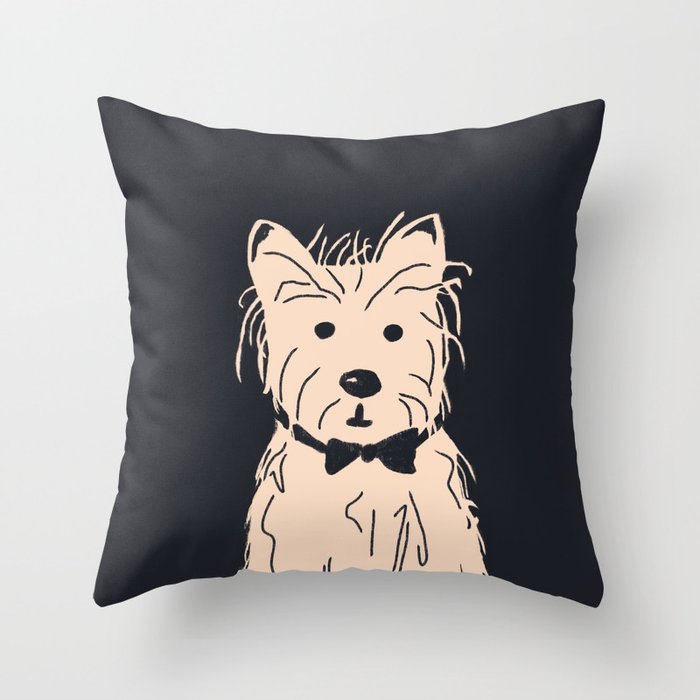 Westie dog Throw Pillow Gallery Image 1