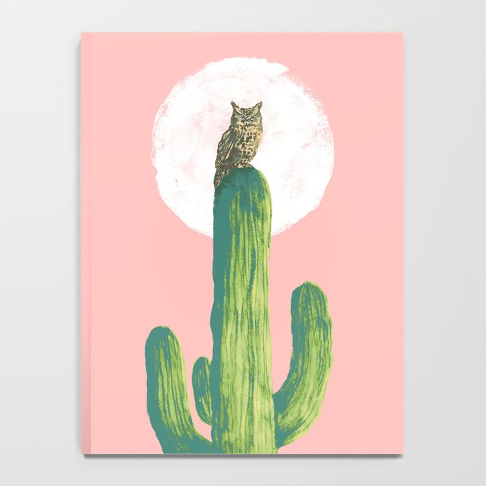 Quirky owl on saguaro cactus Notebook Gallery Image 4