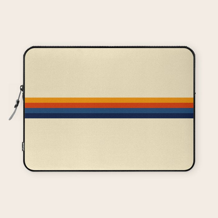 Retro Stripes Summer of Love Laptop Sleeve Gallery Image 1