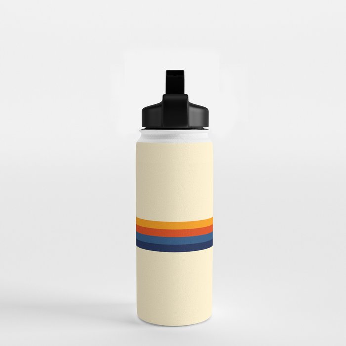 Retro Stripes Summer of Love Water Bottle Gallery Image 2